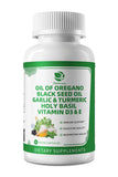 Lukaree ingredientes naturales dispuestos: orégano, ajo y cúrcuma visibles