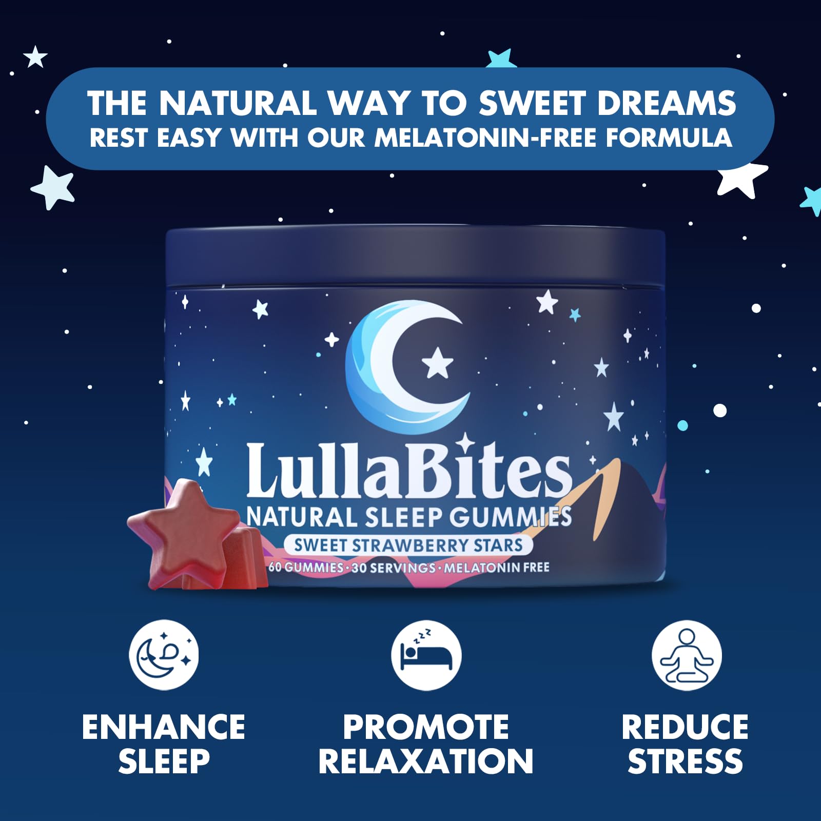 LullaBites gomita en primer plano para apreciar textura y sabor