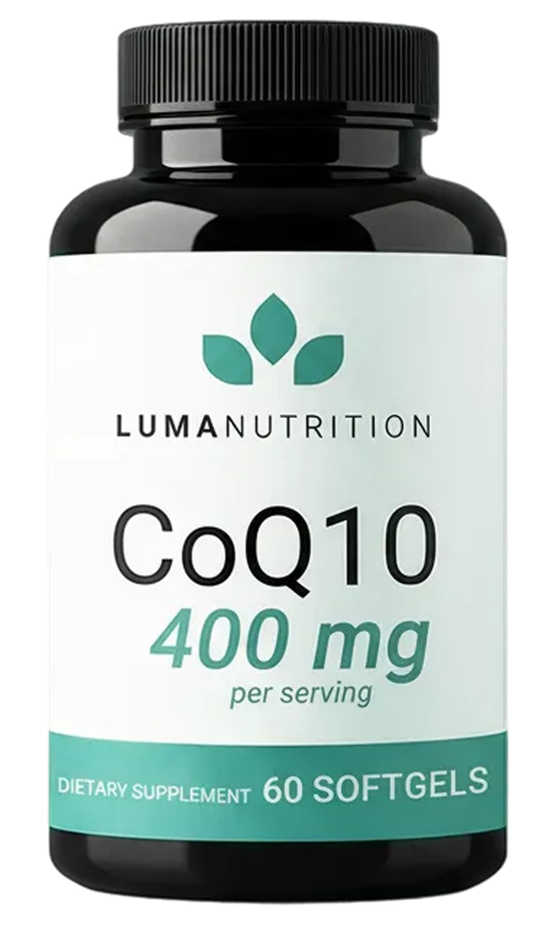 Luma Nutrition botella frontal mostrando 60 softgels y etiqueta clara