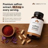 Luma Nutrition etiqueta detalle mostrando 88,50 mg y certificación de calidad