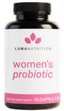 Luma Nutrition frasco frontal mostrando el envase y beneficio de soporte femenino