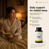 Luma Nutrition escena nocturna relajante mostrando ayuda al sueño natural