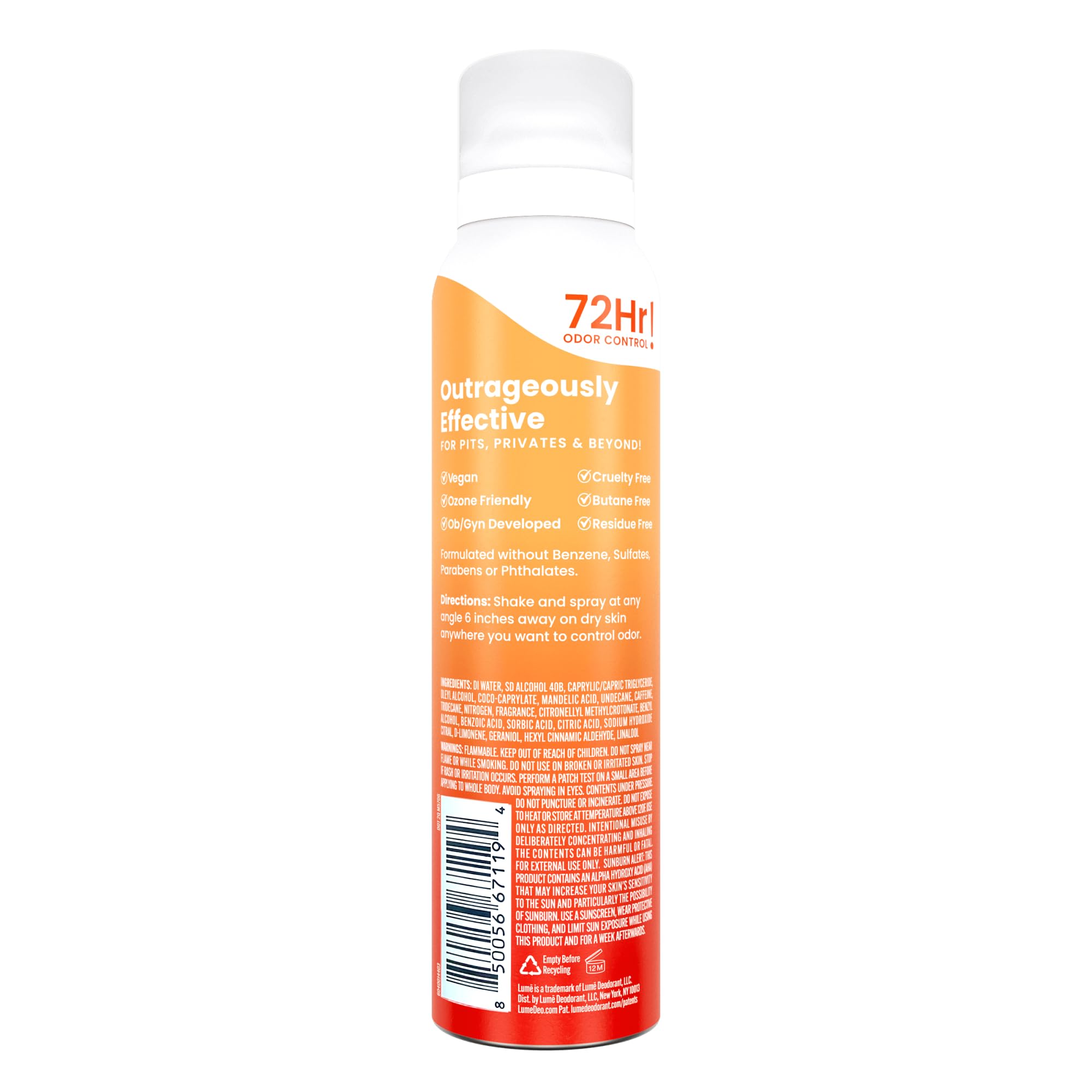 Lume Clean Tangerine con frutas que evoca aroma fresco