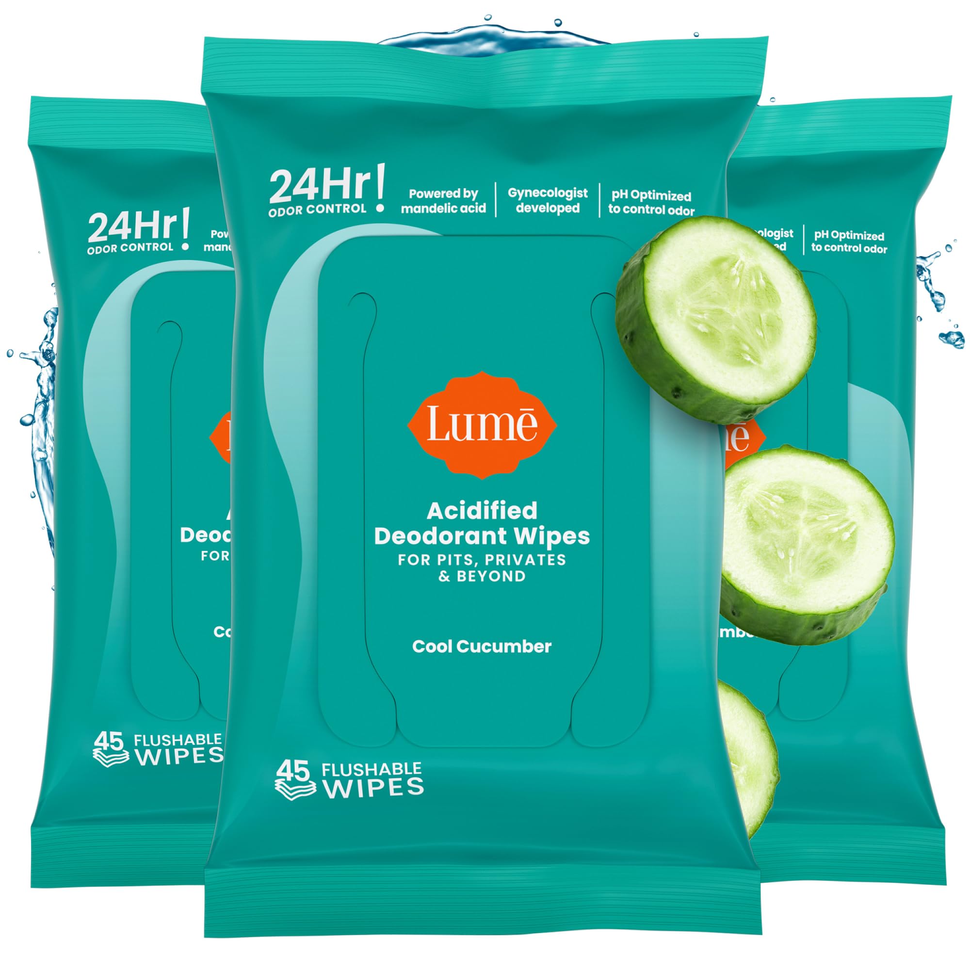 Lume embalaje frontal Cool Cucumber mostrando presentación y beneficio refrescante
