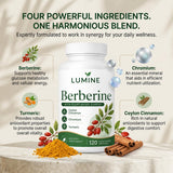 LUMINE polvo de ingredientes naturales representando la mezcla vegetal del producto