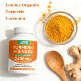 Lumine Organics cápsula en primer plano mostrando textura y calidad