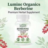Lumine Organics cápsulas en primer plano, textura uniforme y fácil de tragar