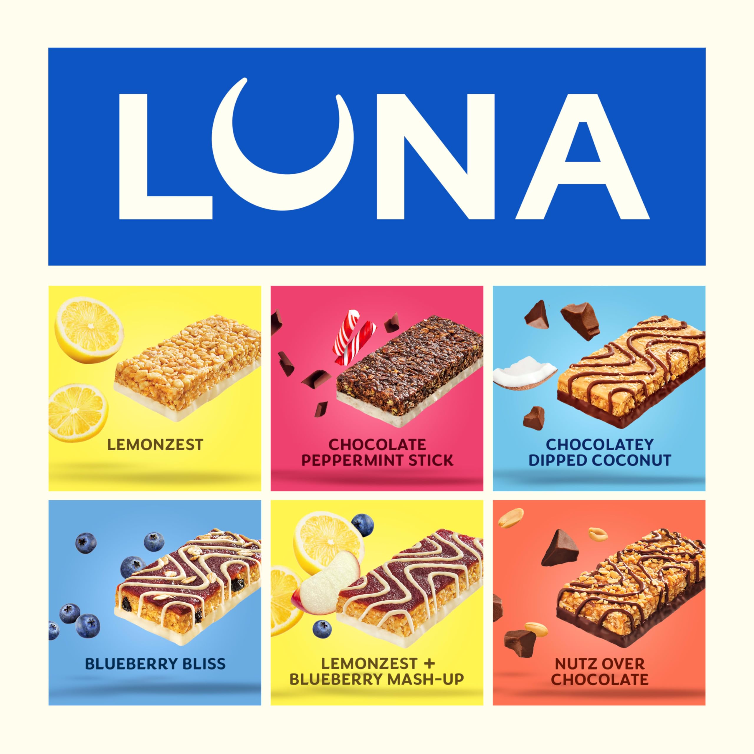 Comparación de tamaño Luna Bar junto a una mano para escala visual