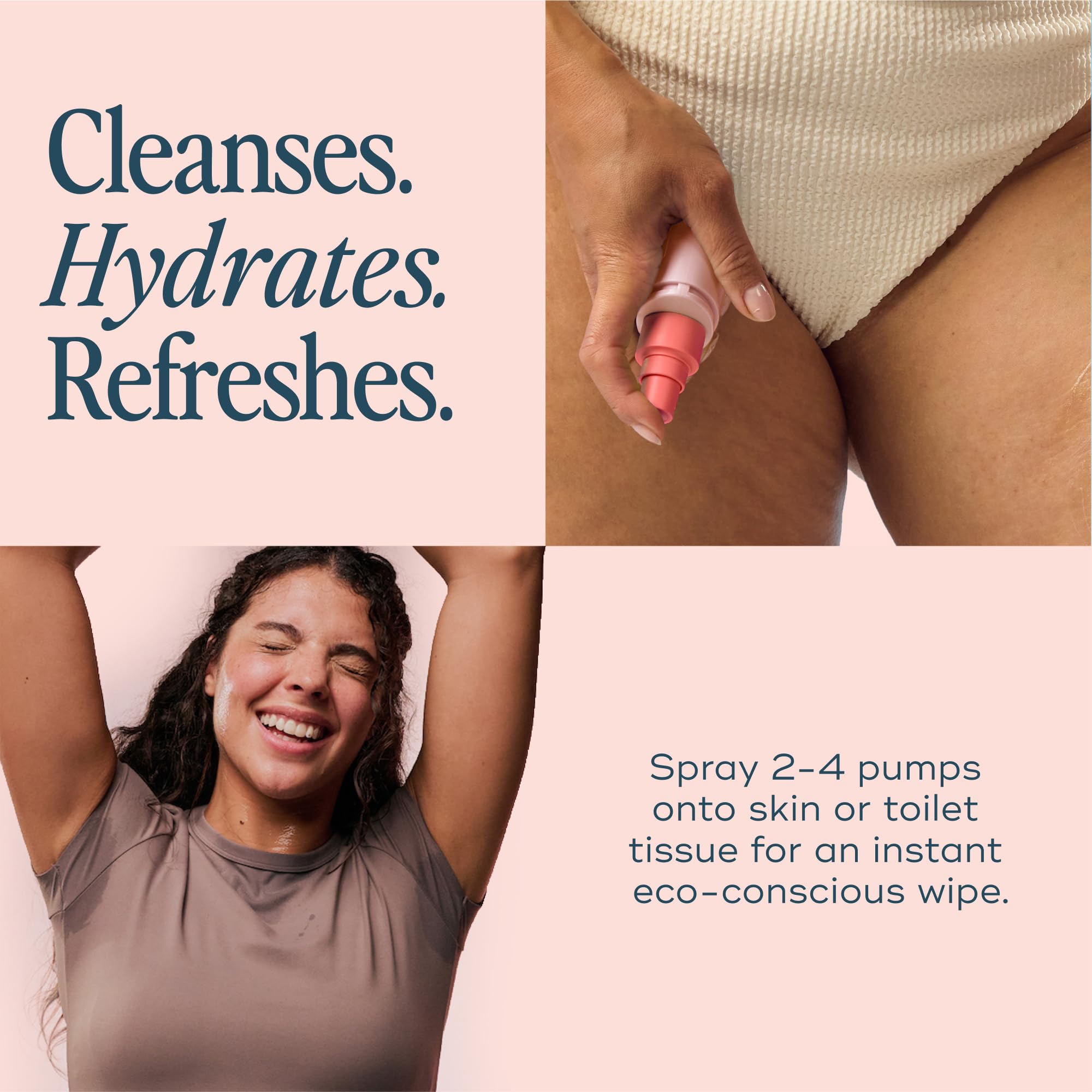 Luna Daily etiqueta con ingredientes clave que resalta cuidado suave y prebióticos