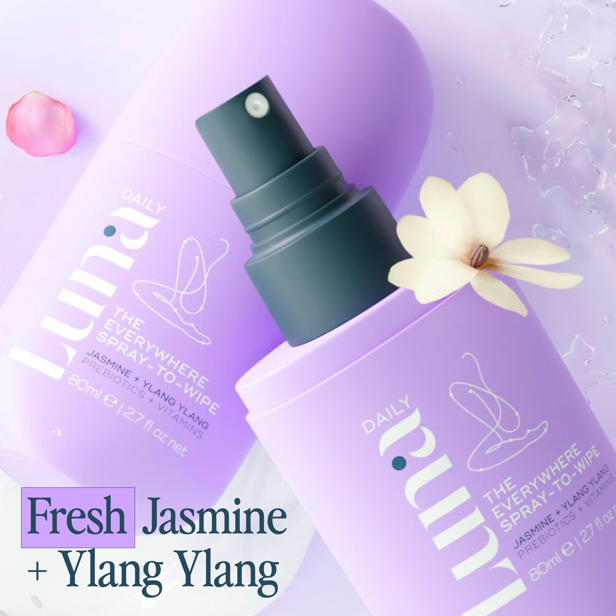 Luna Daily etiqueta con ingredientes prebióticos y vitaminas visibles