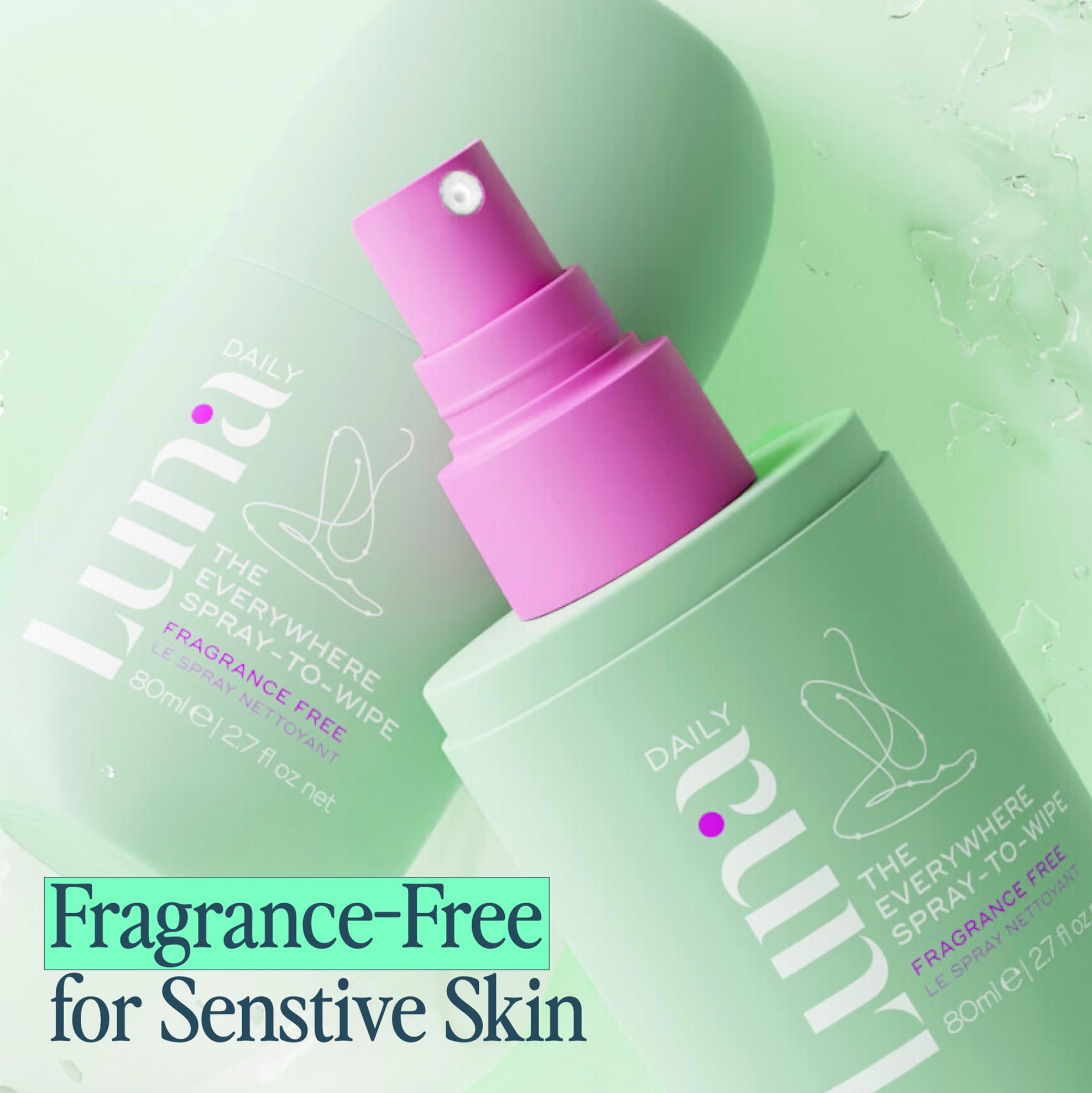 Luna Daily etiqueta con ingredientes prebióticos y vitaminas para cuidado suave