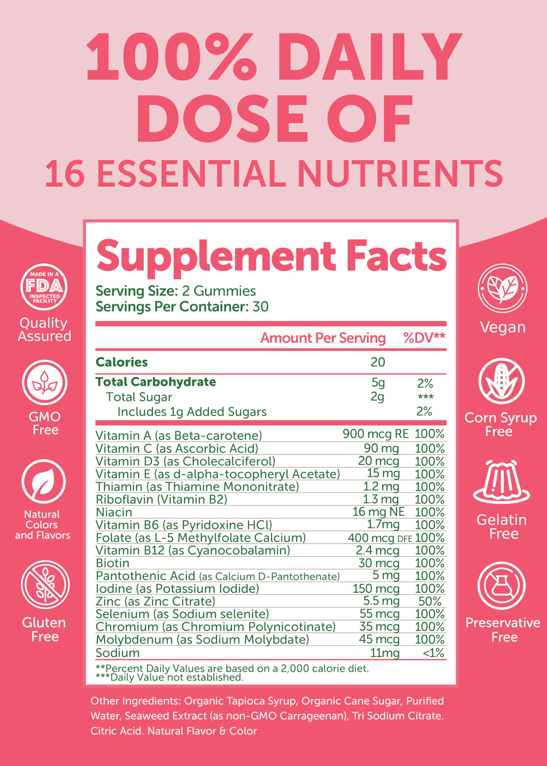 Lunakai etiqueta nutricional cercana con información de dosis visible