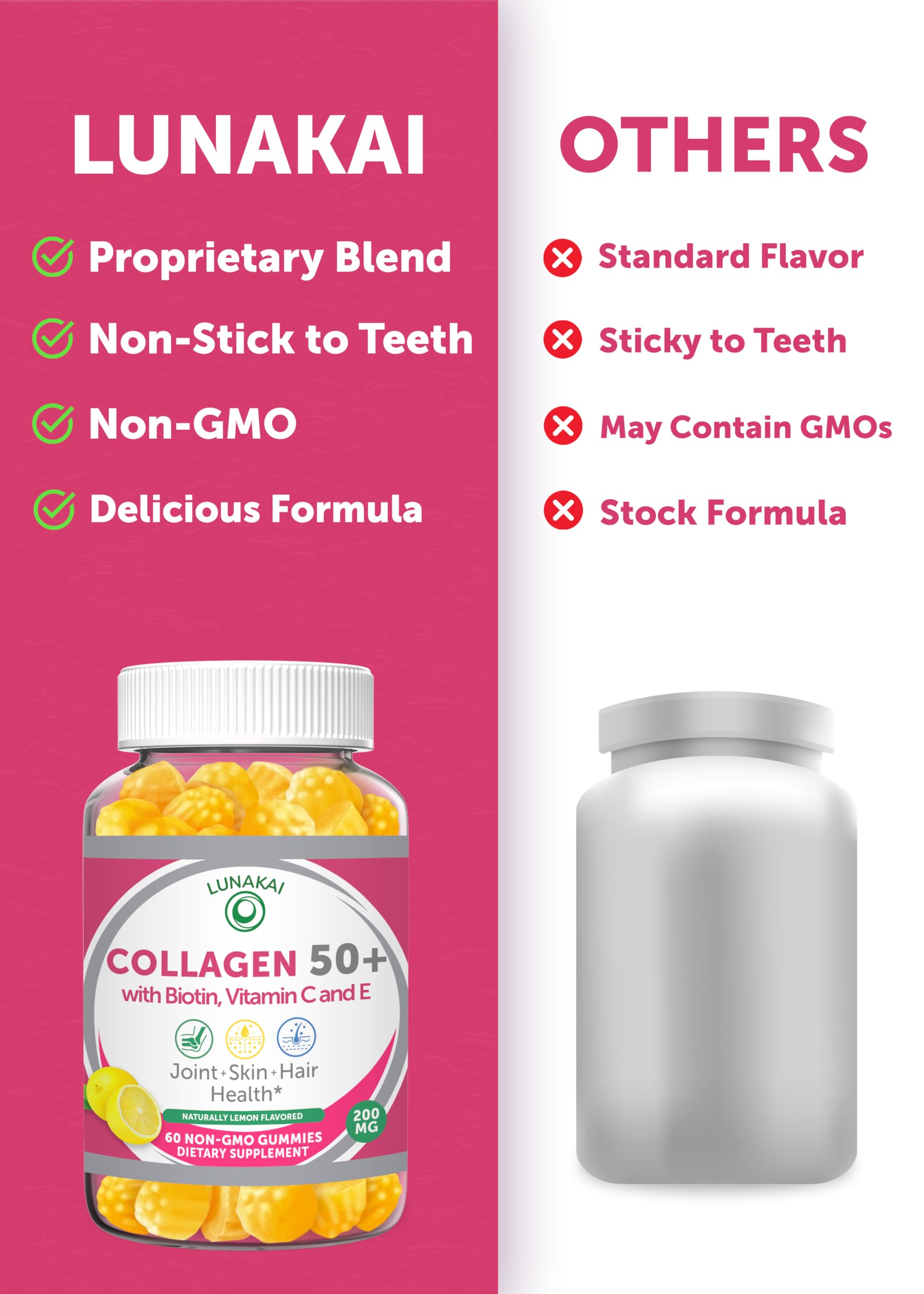 Lunakai etiqueta nutricional legible con información de ingredientes