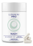 Lunakai frasco frontal mostrando diseño y 60 cápsulas, apoyo a la energía diaria