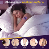 Lunalex parche en mano para comparar tamaño y facilidad de transporte
