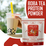 Lunar Lifts batido listo en vaso, sabor milk tea saludable