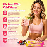 Lunarevix stick disuelto en vaso demostrando energía y sabor refrescante