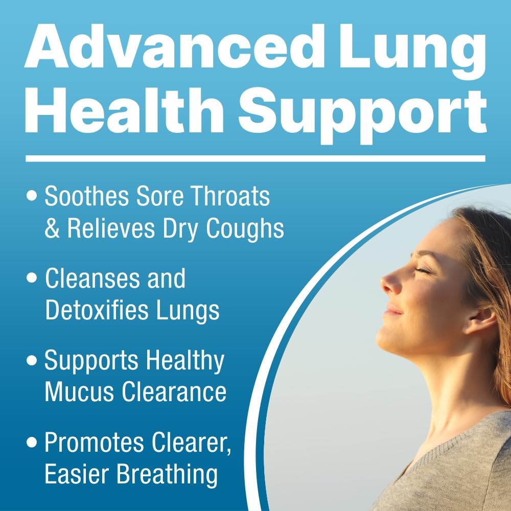 LUNG CLEAR PRO textura de gotas en cuentagotas, beneficio de absorción rápida visible