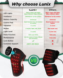 Detalle de triple chip 850nm y 660nm de Lunix que maximiza cobertura