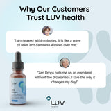 LUV health etiqueta con lista de ingredientes y beneficios claros
