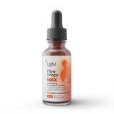 LUV health bote frontal con etiqueta clara y beneficios de foco