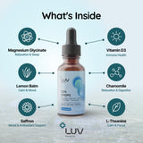 LUV health primer plano de textura líquida destacando fácil absorción