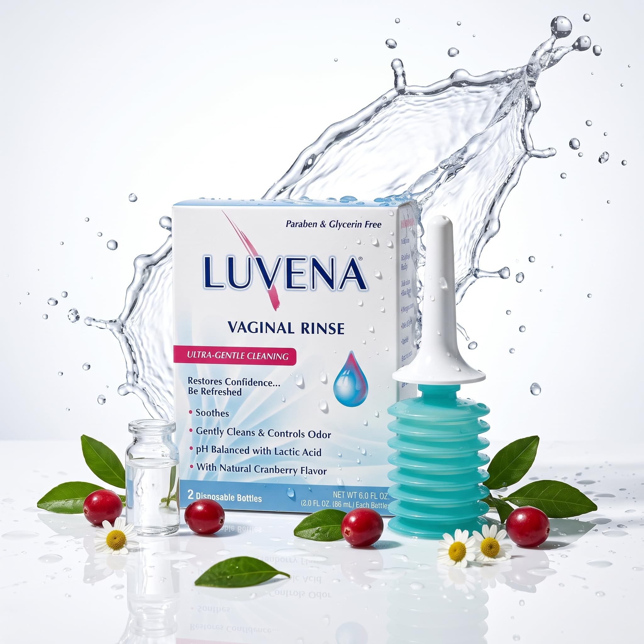LUVENA caja de 2 pack en presentación lista para almacenar y llevar de viaje