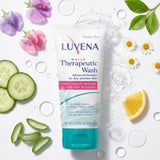 LUVENA primer plano de la textura del gel que muestra hidratación suave