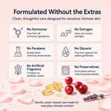 LUVENA etiqueta con ingredientes clave y fórmula libre de hormonas