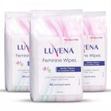 Luvena envase frontal que muestra pack triple y frescura