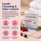 LUVENA textura de la solución acuosa para sensación suave y limpieza sin resecar
