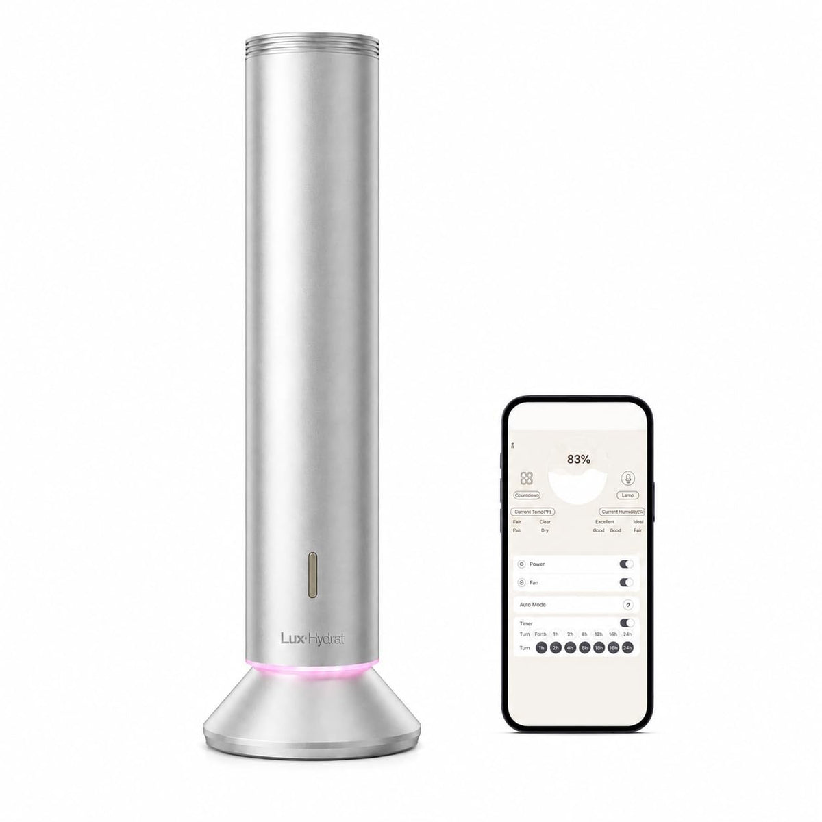 LuxHydvat vista frontal de aluminio elegante y moderno con beneficio estético