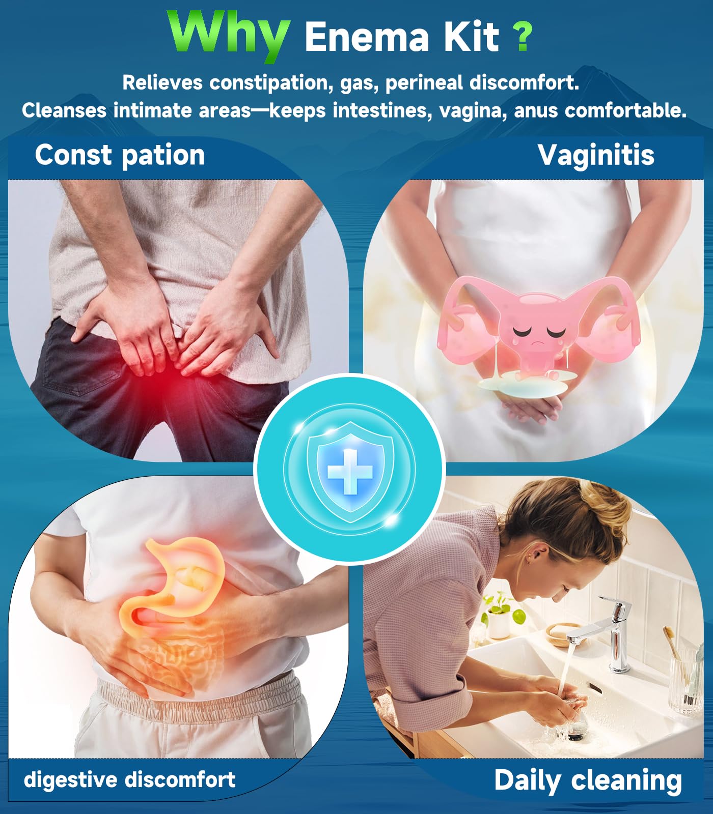 LuxoCare conjunto de tres boquillas intercambiables para diferentes flujos