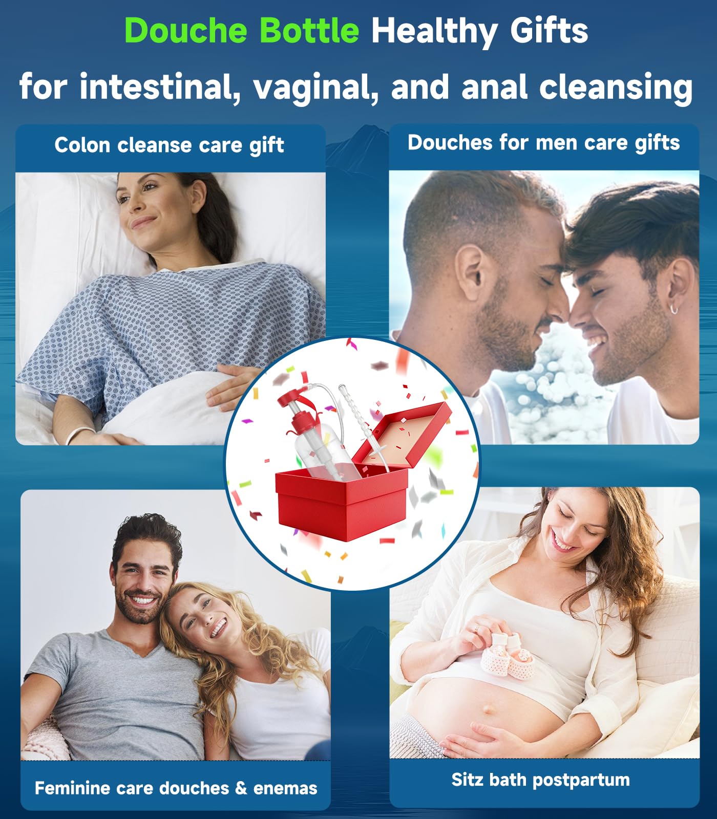 LuxoCare en uso en baño mostrando discreción y manejo seguro