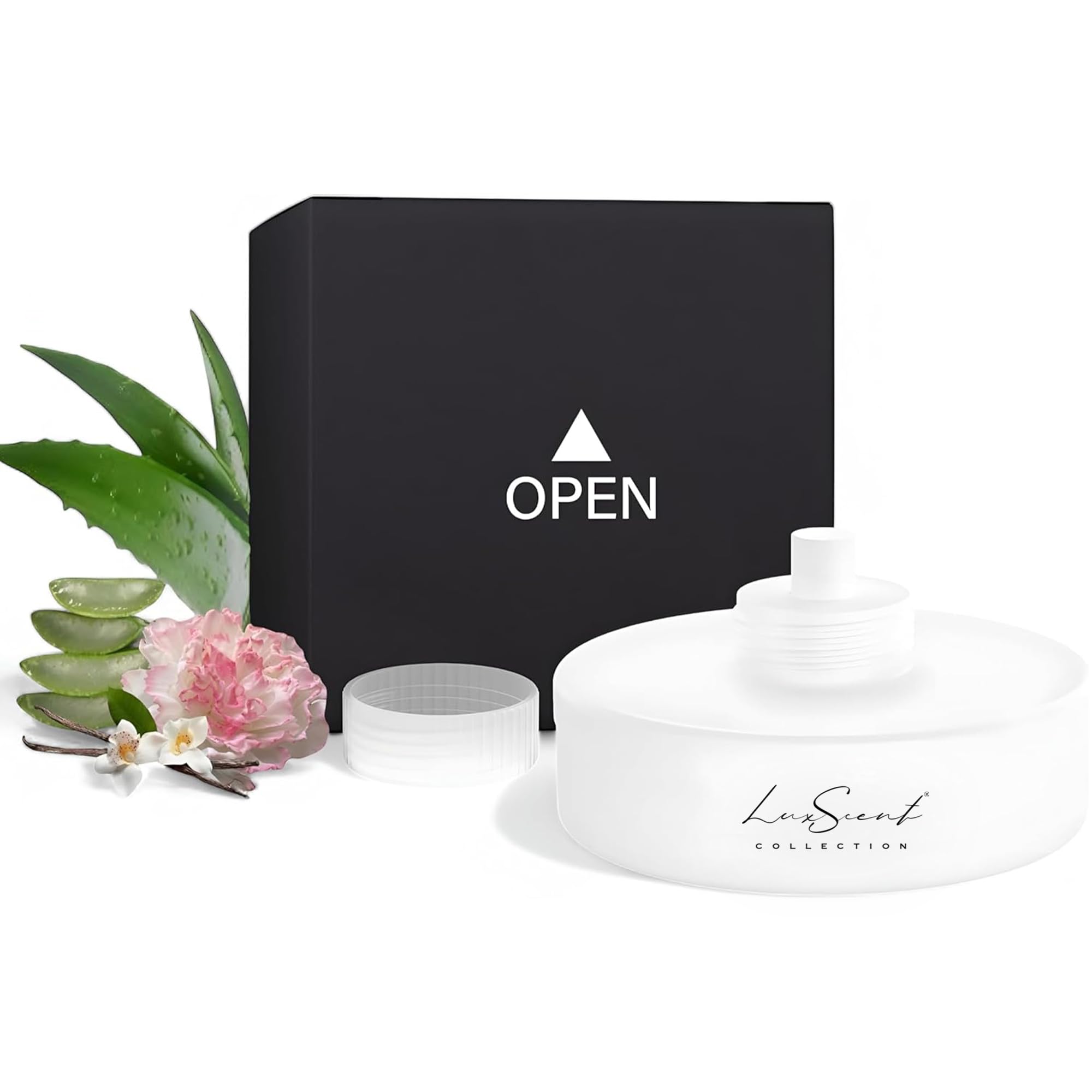 LUXSCENT COLLECTION botella frontal Dream ON 20 ml mostrando diseño premium y beneficio aromático