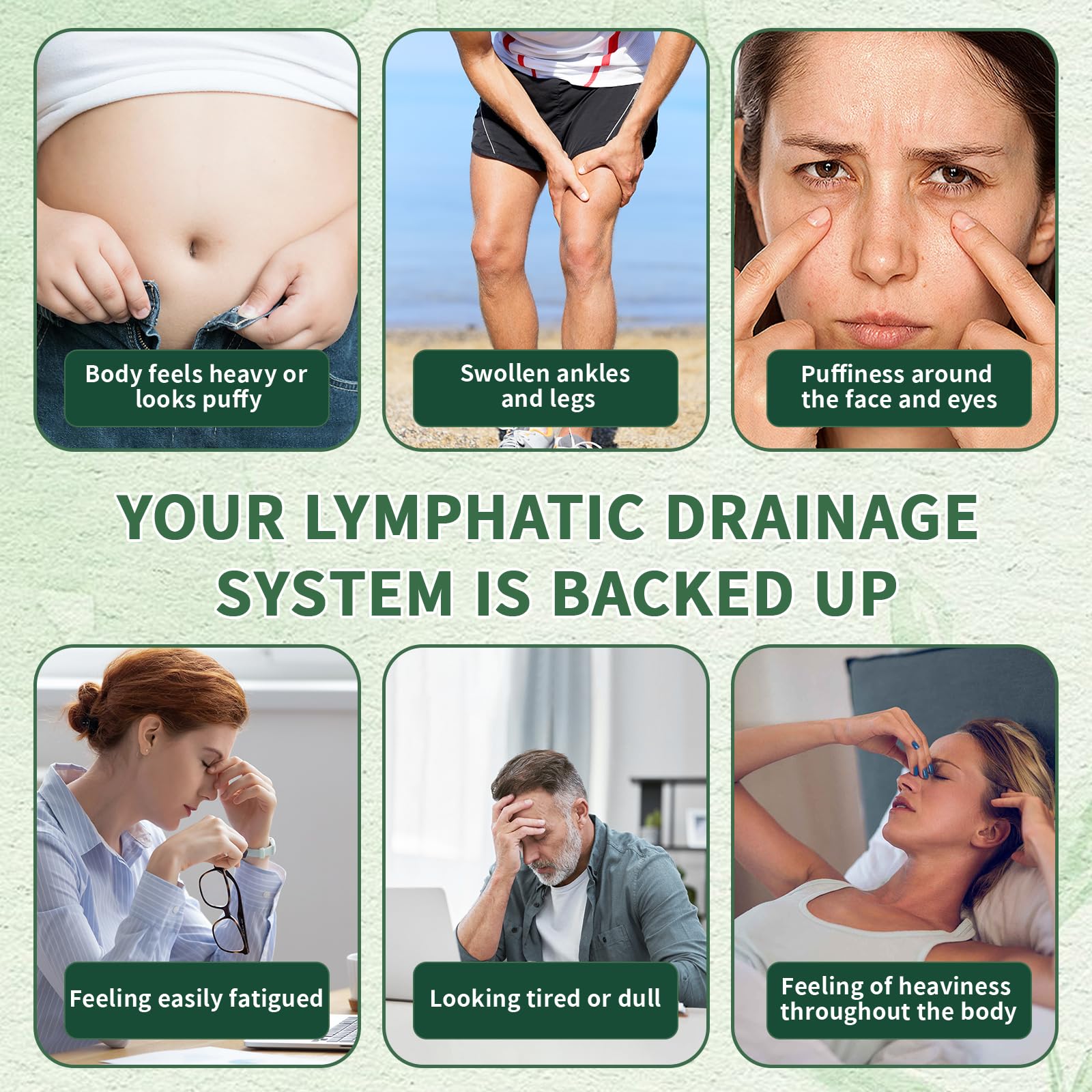 Generic primer plano de textura de la cápsula Lymphatic Drainage Capsules detalle natural