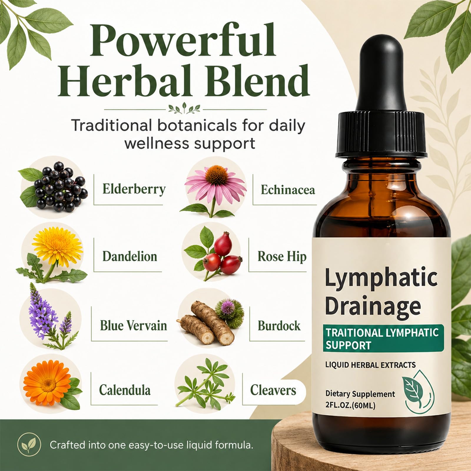 Plantas secas usadas en Generic Lymphatic Drainage como respaldo herbal tradicional
