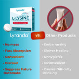 Lyranda envase abierto con tabletas portable para uso inmediato