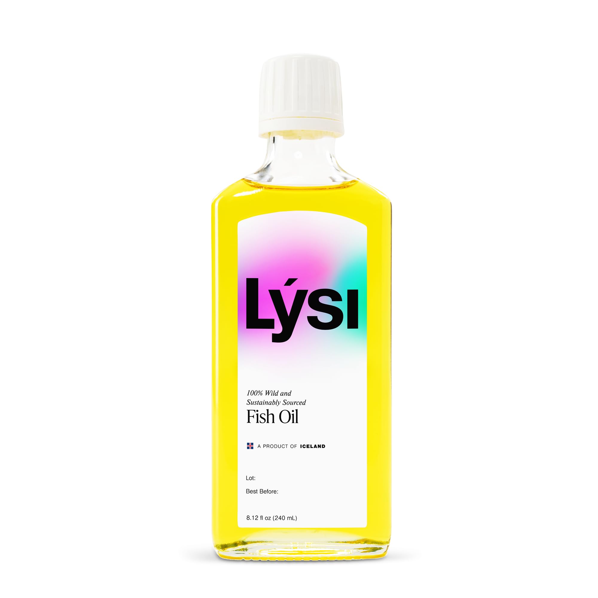 LYSI primer plano de textura del aceite, muestra pureza y brillo natural