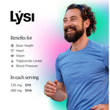 LYSI etiqueta con información nutricional y contenido de EPA y DHA claro