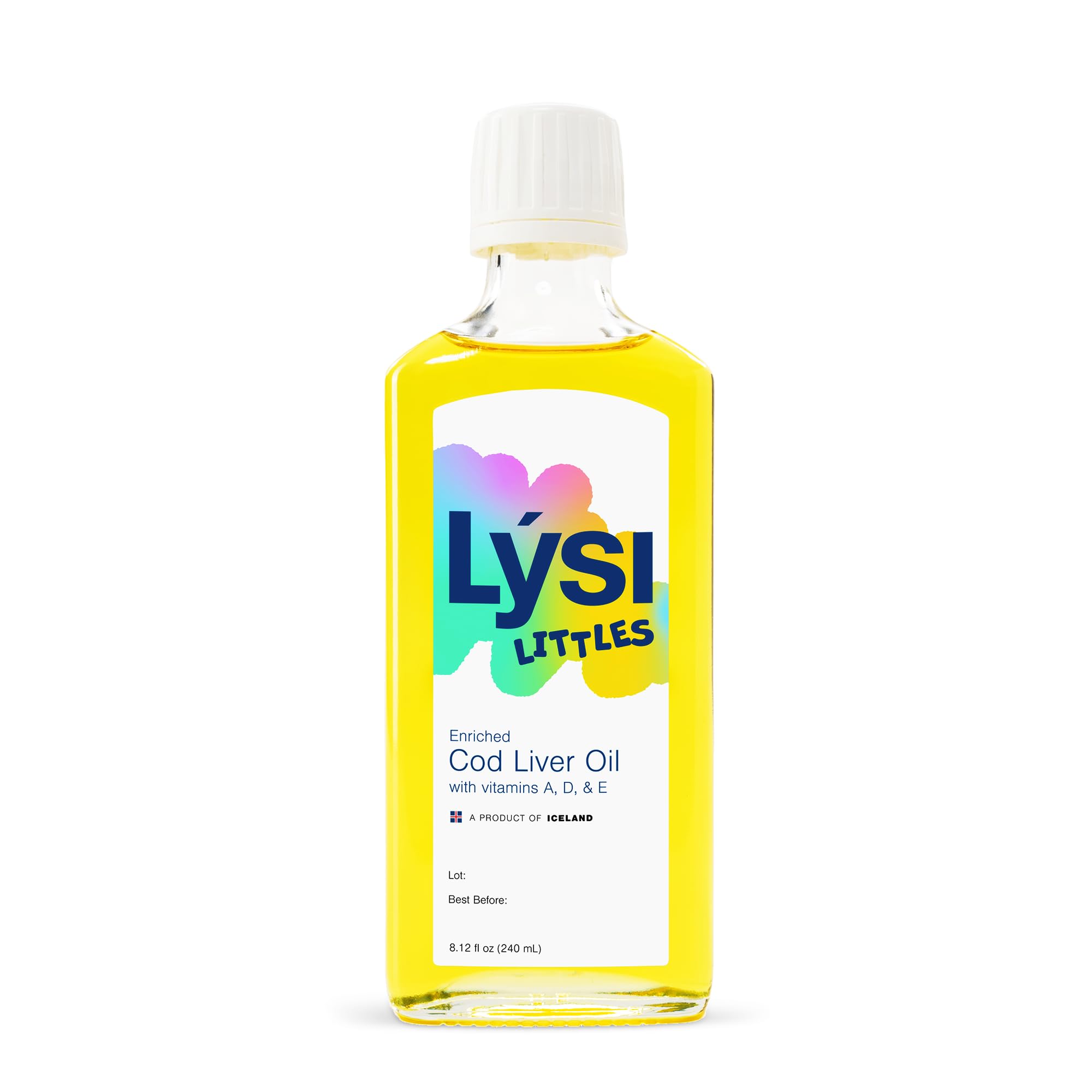 LYSI Littles detalle de etiqueta con información de EPA, DHA y vitamina D