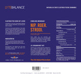 LYTE BALANCE detalle de etiqueta con lista de minerales y sin aditivos