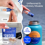 LYTE BALANCE mezclado en batido proteico, añade electrolitos sin azúcares