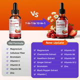 M inch etiqueta legible destacando vitaminas y extractos naturales