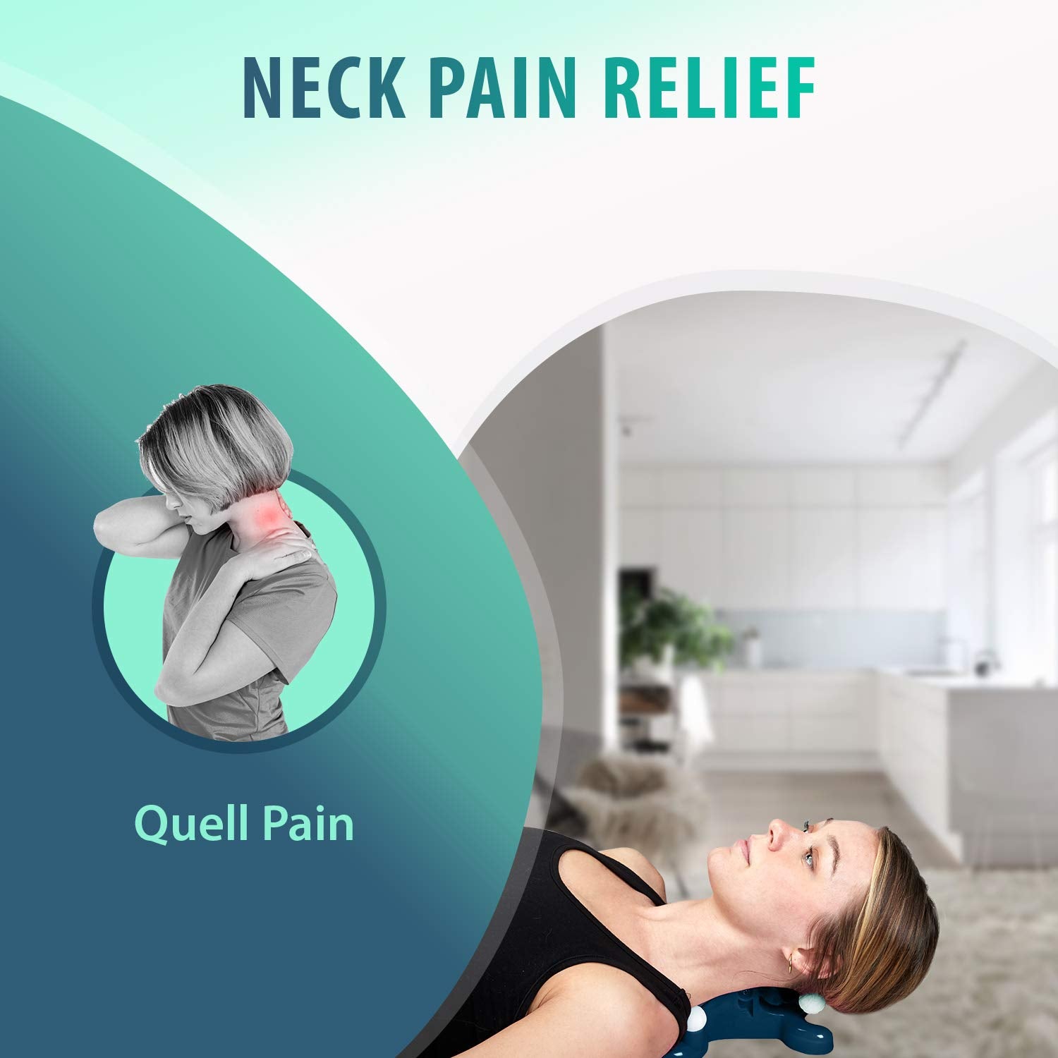 M PAIN MANAGEMENT TECHNOLOGIES etiqueta con instrucciones visibles para uso seguro y tiempos recomendados