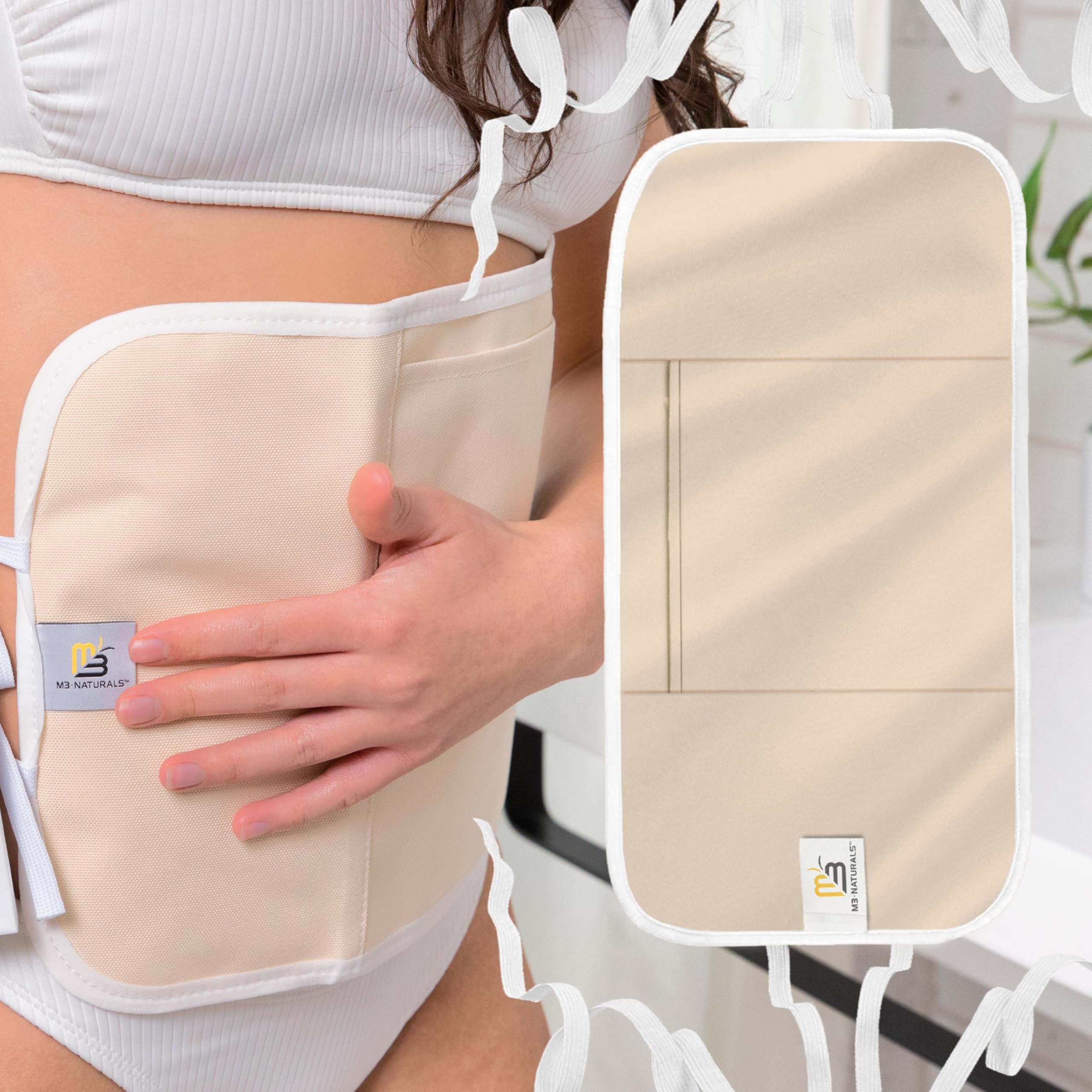 M3 Naturals detalle de costuras reforzadas para mayor durabilidad