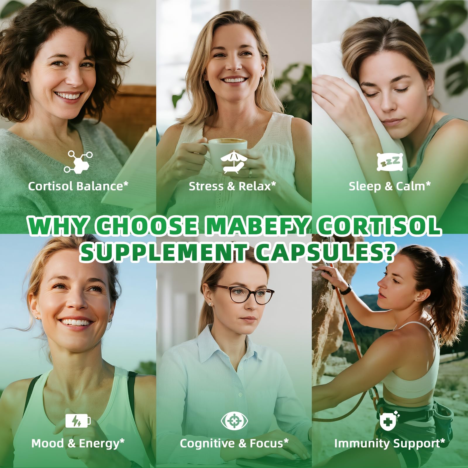 MABEFY envase abierto con cápsulas mostrando conveniencia y dosificación