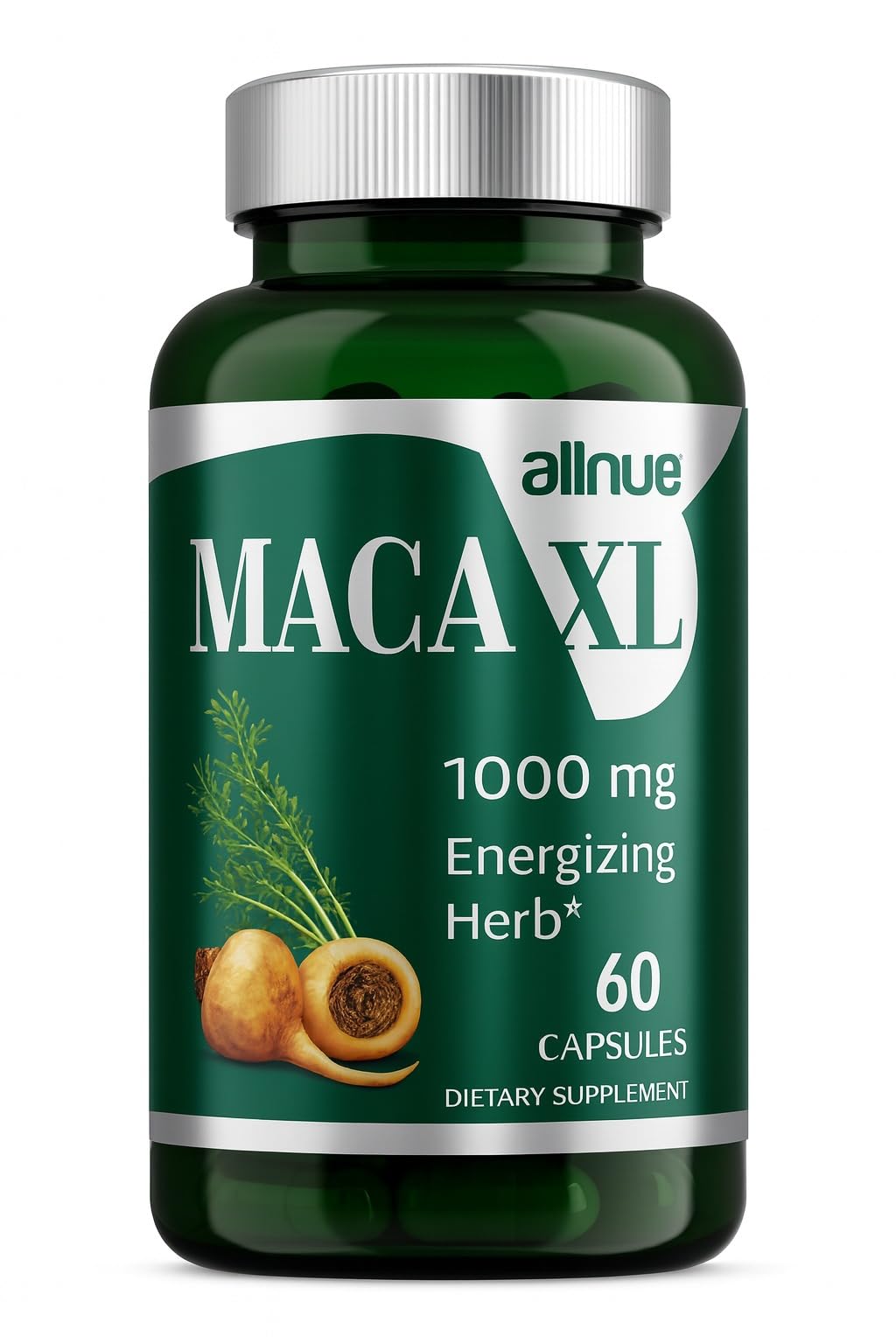 MACA envase frontal mostrando etiqueta clara y beneficio de apoyo estético