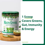 MacroLife Naturals textura en polvo en primer plano para apreciar finura y mezcla rápida