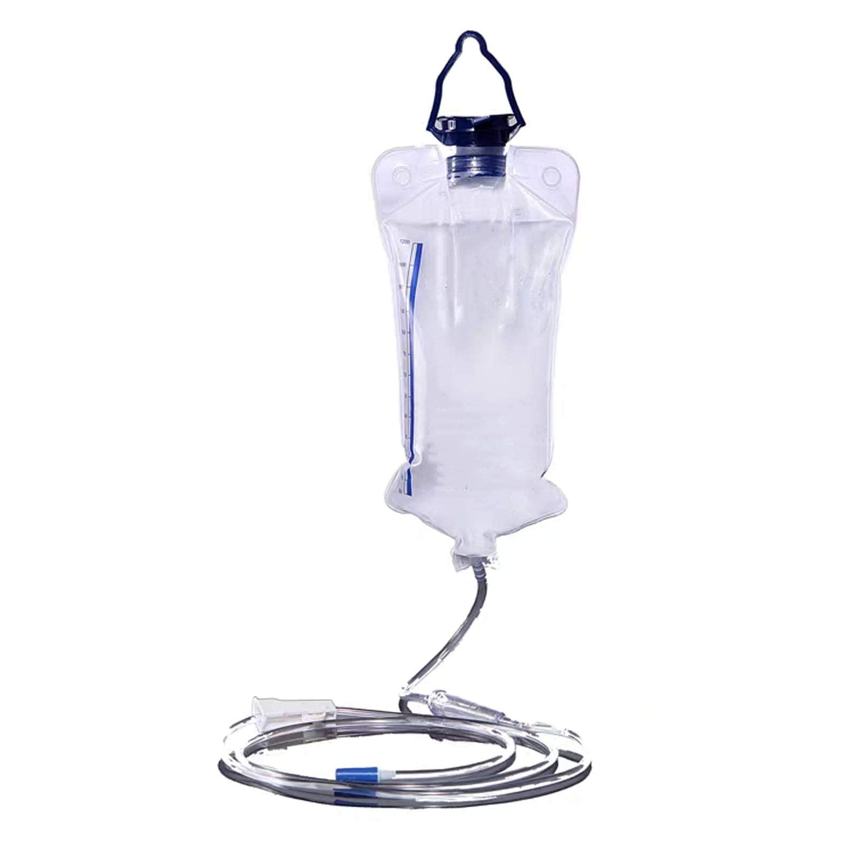 Maeeli bolsa enema frontal mostrando capacidad 1200ml y diseño resistente